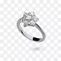 耳环珠宝银订婚戒指-伊娃·朗格利亚