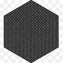等距投影立方体彩色圆立方体