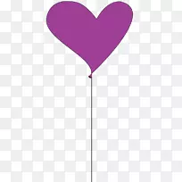 紫色紫红色气球线-母亲节