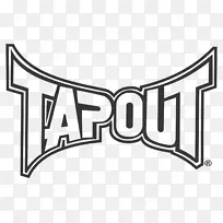 Tapout终极格斗冠军徽标混合武术-MMA