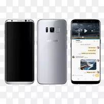 三星星系S8+电话Android显示设备-银河