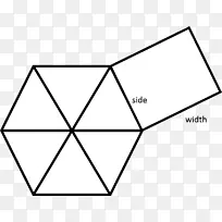 六边形等边三角形正多边形数学.六边形