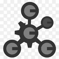 分子化学计算机图标剪辑艺术化学