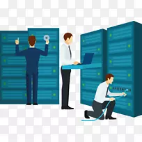 网站托管服务专用托管服务域名internet托管服务web设计-工业工人和工程师
