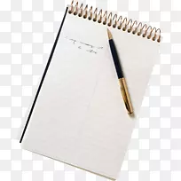 纸笔记簿写字夹手写体写字