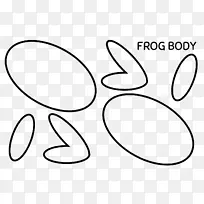 青蛙模板纸图案-两栖动物