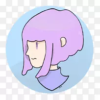 脸颊面部表情口紫丁香
