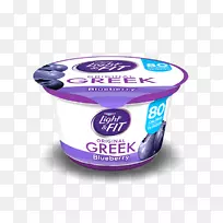冰淇淋希腊菜波士顿奶油派希腊酸奶蓝莓