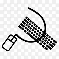 电脑键盘电脑鼠标电脑软件剪贴画键盘