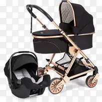 婴儿运输妈妈和爸爸婴儿和蹒跚学步的汽车座椅-婴儿车