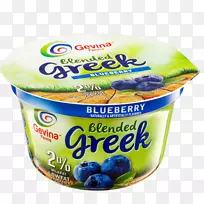 素食菜肴酸奶食物浆果-蓝莓