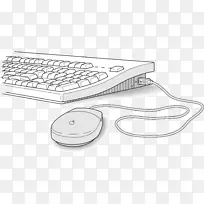 电脑键盘电脑鼠标夹艺术键盘