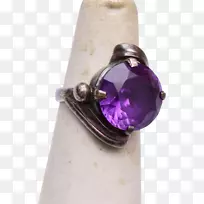 珠宝紫水晶宝石戒指尺寸-紫水晶