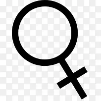 女性性别符号剪贴画-隐形女性