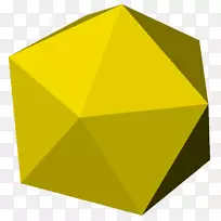 多面体非角三维空间二十面体三角形卢比