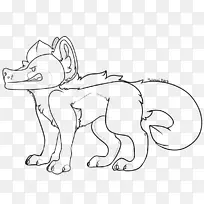 食肉鬣狗猫画-鬣狗
