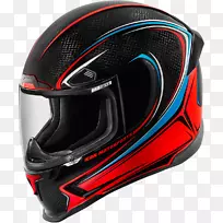摩托车头盔，机身，碳纤维，玻璃纤维，整体头盔-发光光晕