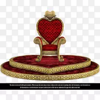 椅子王座，红心皇后，王妃，家具-卡拉·德莱因恩