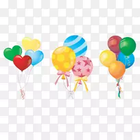 气球造型生日派对剪贴画-气球