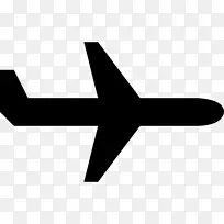 飞机计算机图标黑色飞机自由飞行飞机