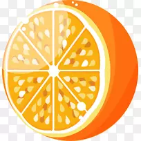 水果橙汁剪辑艺术-橙子水果