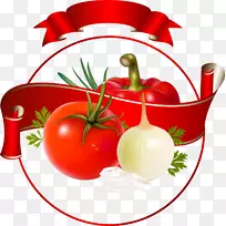 蔬菜番茄酱标签番茄