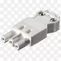电气连接器白色电子元件安装电缆.gst