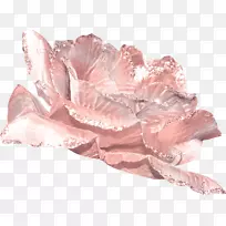 切花粉红花瓣灰冰