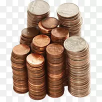 储蓄教师课程财务-硬币堆叠