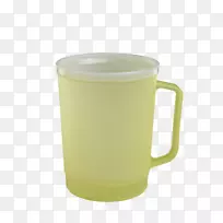 杯子塑料咖啡杯黄色奥兹