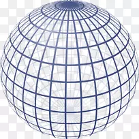 球面几何学网站线框二维空间三维空间球体