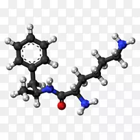 苯胺球棒模型吡啶化学分子