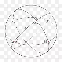 球面三角球面几何三角角
