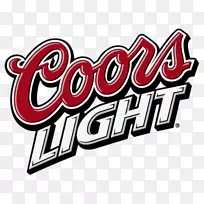 Coors轻型Coors酿造公司啤酒木炭餐厅和露台公司标志
