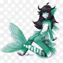 马匹传奇生物仙女卡通-凤尾鱼