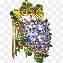 珠宝首饰设计花卉植物-紫藤