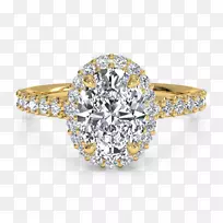 订婚戒指结婚戒指钻石切割订婚戒指