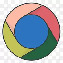 GoogleChromeweb浏览器徽标字体-Chrome