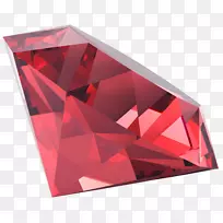 三角形长方形-红宝石