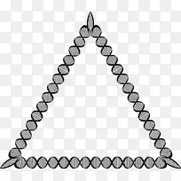 dna三角形几何计算机图标.dna