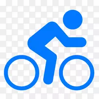 自行车电脑图标道路自行车赛车标志-自行车