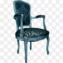 椅子家具蓝色沙发椅