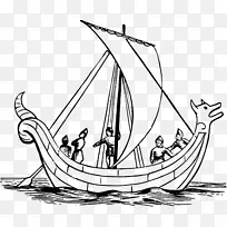 萨顿胡号船盎格鲁-撒克逊船-帆