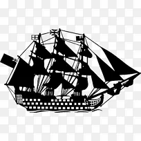 帆船剪贴画海盗船