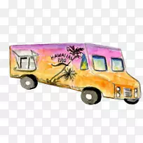夏威夷烧烤车-夏威夷的美食餐车
