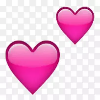 世界表情日心脏短信符号-粉红色的心