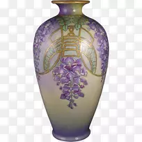 陶瓷花瓶紫铜制品-紫藤