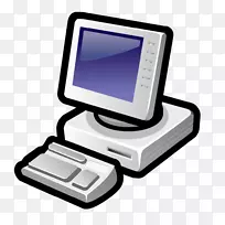 计算机图标瘦客户端台式计算机.计算机桌面pc