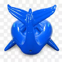 充气独角鲸蓝鲸游泳池-独角鲸