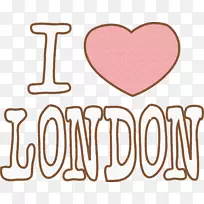 我爱伦敦标牌剪贴画-伦敦眼
